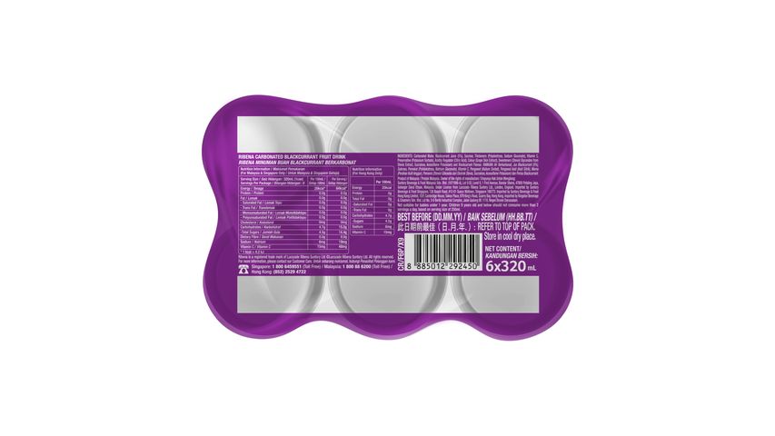 Ribena Sparkling Can 6 x 320ml