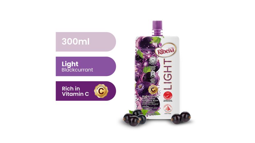 Ribena Cheerpack Blackcurrant Fruit Drink (Less Sugar) 300ml