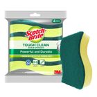 3M Scotch-Brite Tough Clean Scrub Sponges Value Pack 4 Pieces
