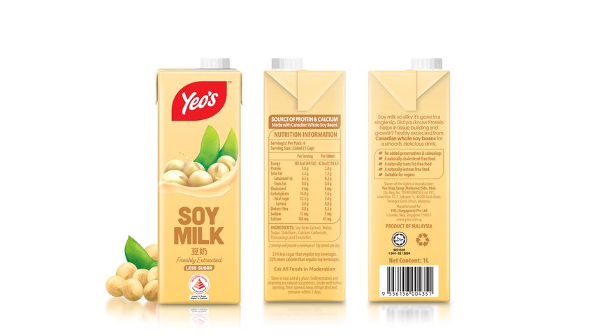 Yeo's Soya Bean Milk Beverages 1L