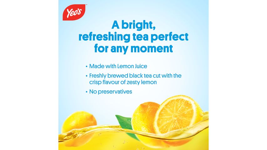 Yeo's Lemon Tea Packets Beverage 6 x 250ml