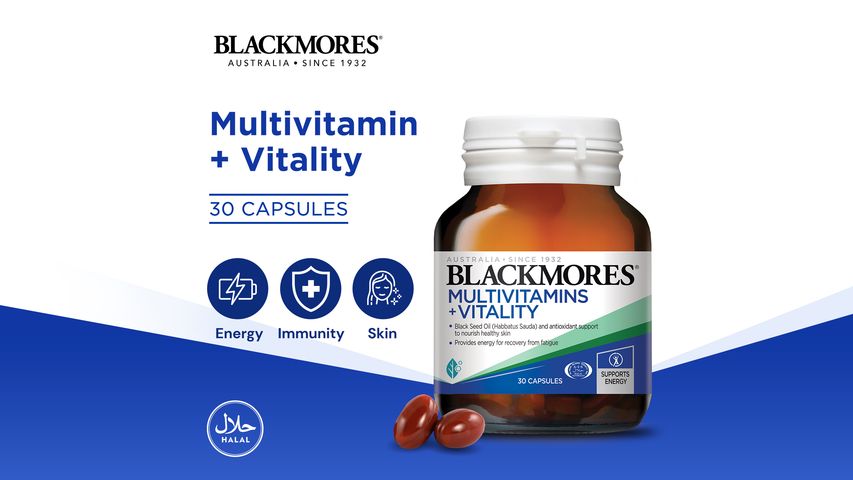 Blackmores Multivitamins + Vitality 30s