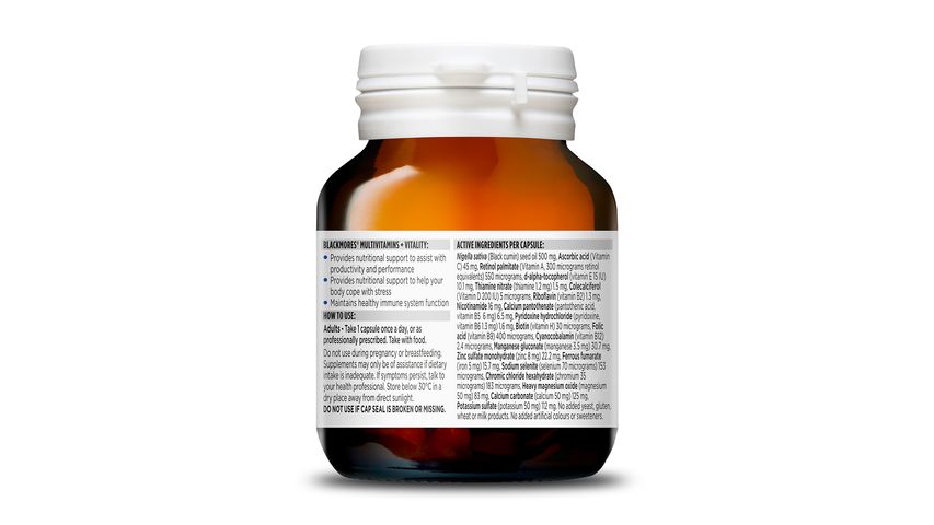 Blackmores Multivitamins + Vitality 30s