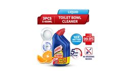 Harpic Toilet Bowl Cleaner Value Pack - Power Plus 3 x 450ml