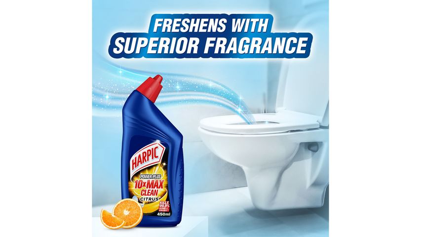 Harpic Toilet Bowl Cleaner Value Pack - Power Plus 3 x 450ml