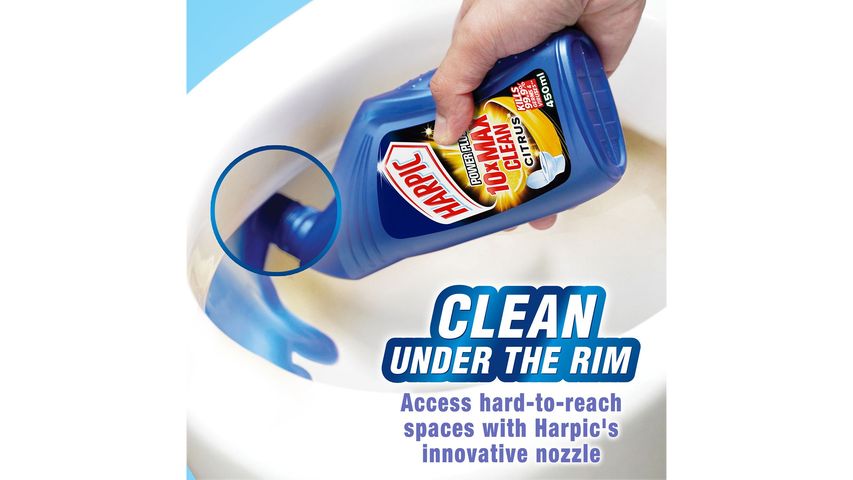 Harpic Toilet Bowl Cleaner Value Pack - Power Plus 3 x 450ml