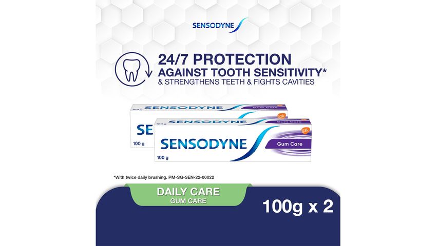 Sensodyne Toothpaste Daily Care, Gum Care,  2 x 100g 