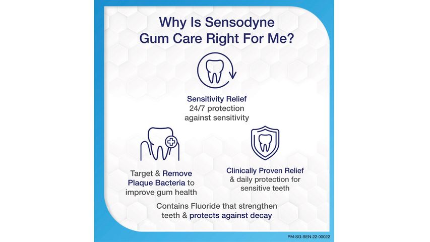 Sensodyne Toothpaste Daily Care, Gum Care,  2 x 100g 