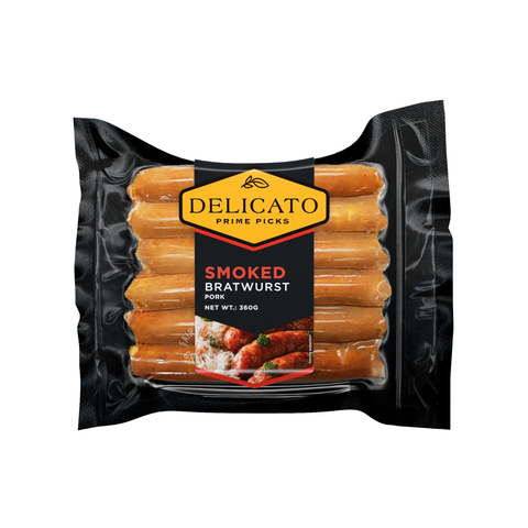 Delicato Smoked Bratwurst Sausage 360g