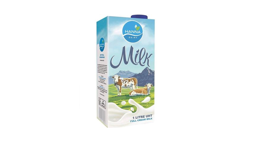 Hanna Dairy Full Cream Milk 1L