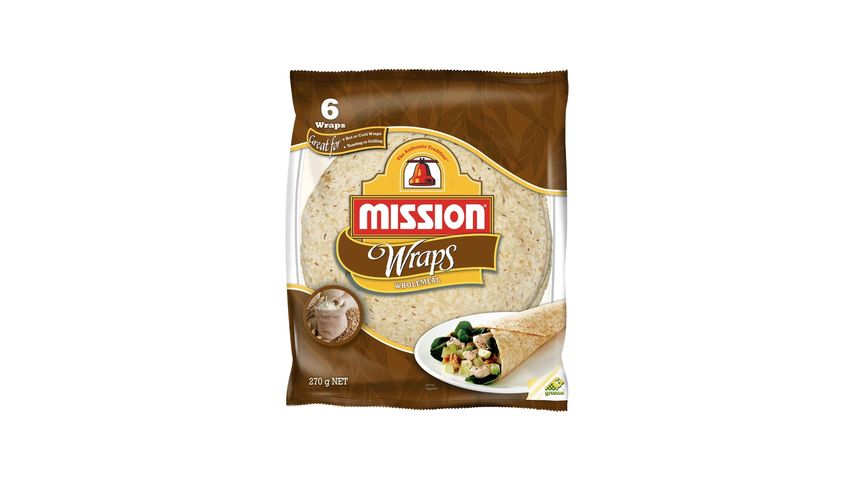 Mission Tortilla Wraps 8 Inches Whole Wheat 270g