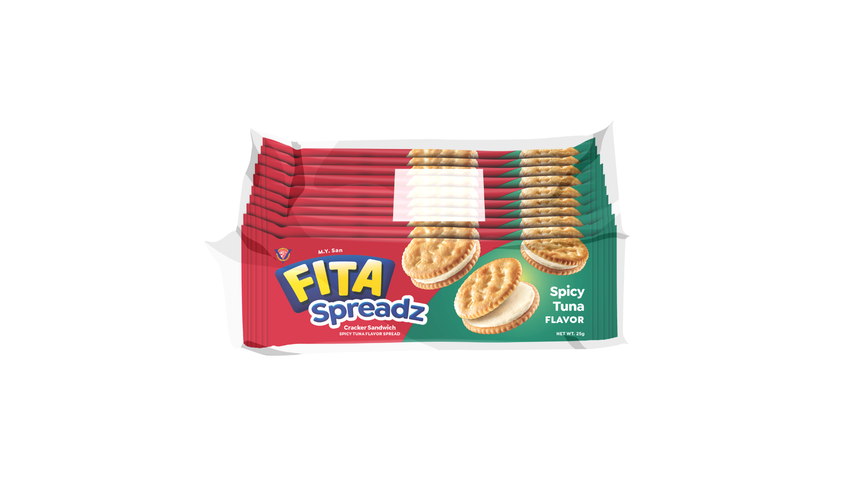 M.Y. San Fita Spreadz Spicy Tuna Flavor Cracker Sandwich 25g x 10s
