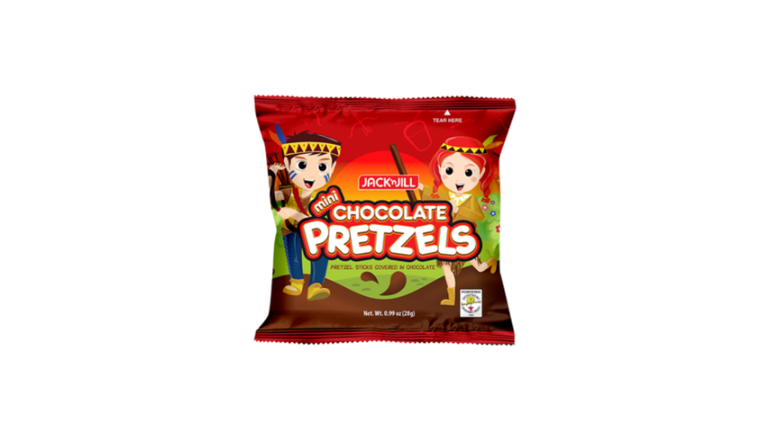 Jack 'n Jill Mini Chocolate Pretzels 28g