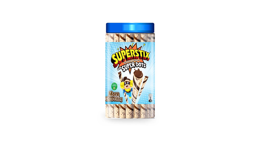 Superstix Choco Jar w/ Choco Dots 6.0g x 55pcs
(330g per jar)