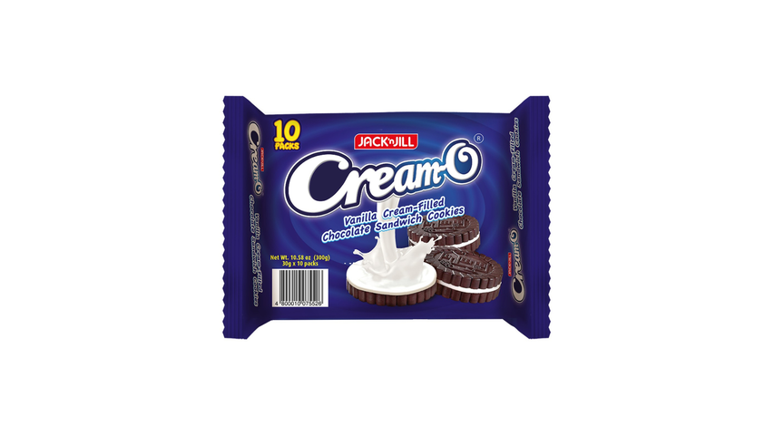 Cream-O Original Vanilla Cream Chocolate Sandwich Cookies 30g x 10s