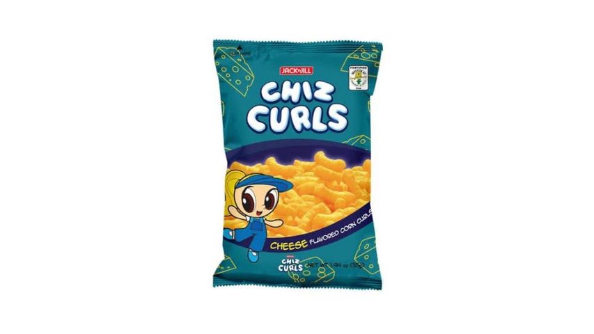 Jack 'n Jill Chiz Curls Cheese Flavored Corn Snacks 55g