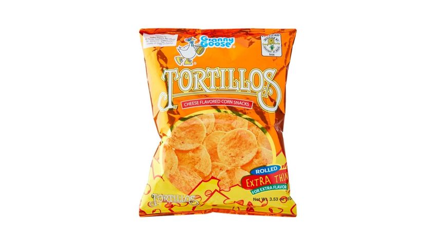 Granny Goose Tortillos Cheese Flavored Corn Snacks 100g