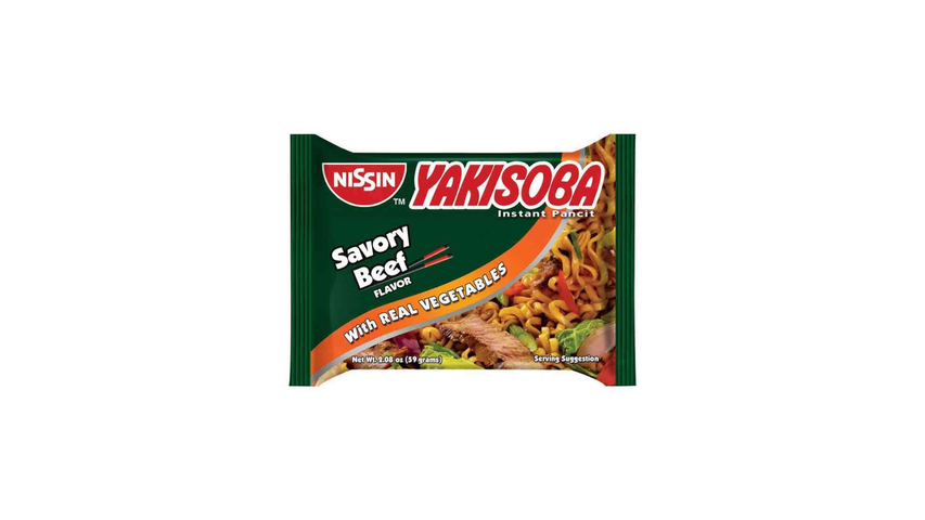 Nissin Yakisoba Savory Beef Pouch (59g)