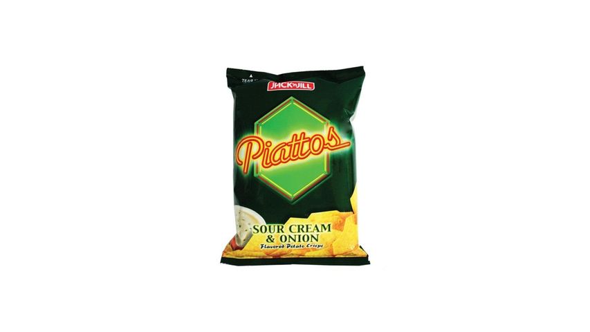 Piattos Sour Cream & Onion Flavored Potato Crisps 85g