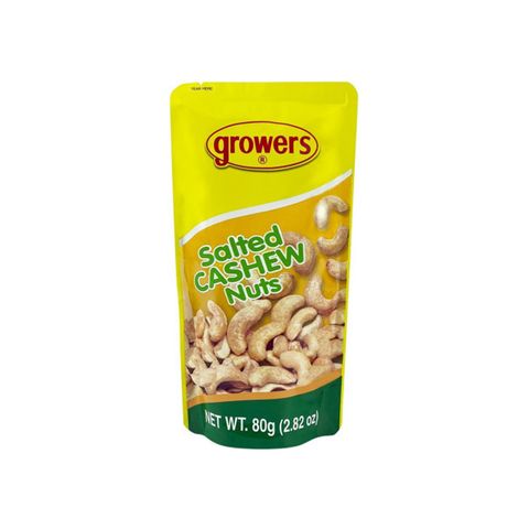 Growers Salted Cashew Nuts 80g