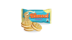 Hansel Milk Sandwich Cream-Filled Biscuits 31g x 10s