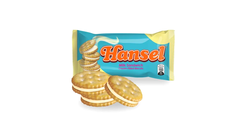 Hansel Milk Sandwich Cream-Filled Biscuits 31g x 10s