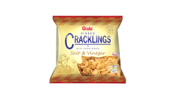 Oishi Ribbed Cracklings Salt & Vinegar 50G