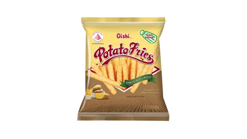 Oishi Potato Fries Plain Salted 21G