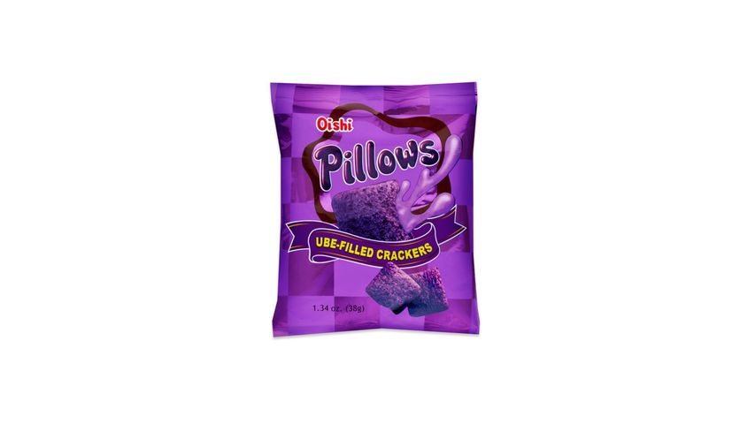 Oishi Pillows Ube Crackers 38G