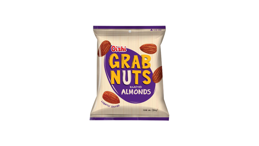 Oishi Grab Nuts Roasted Almonds Lightly Salted 30g