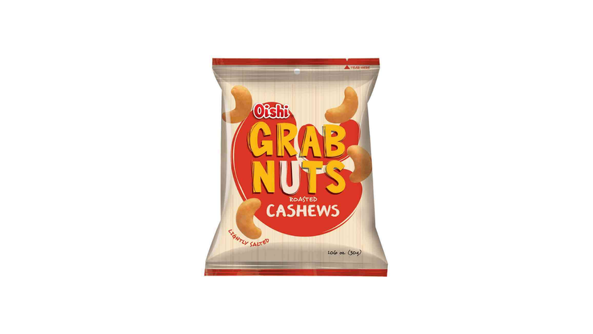 Oishi Grab Nuts Roasted Cashew Lightly Salted 30g