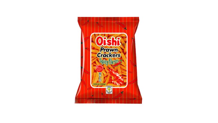 Oishi Prawn Crackers Spicy Flavor 90G