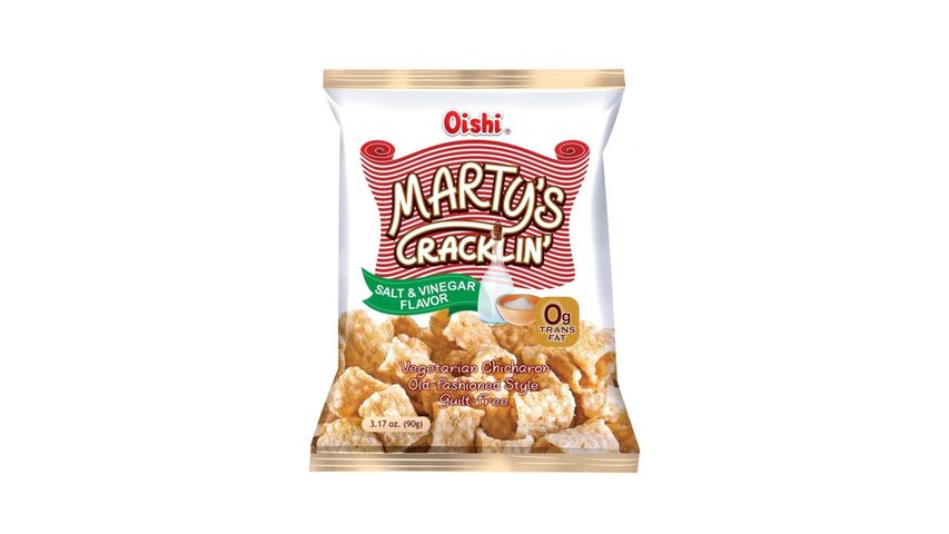 Oishi Marty's Cracklin' Salt & Vinegar Flavor 90G
