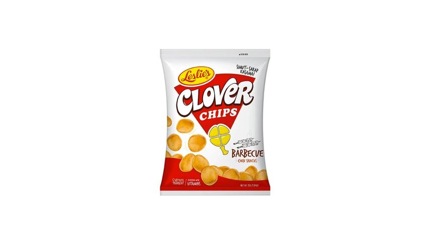 Leslies Clover Chips BBQ 55G