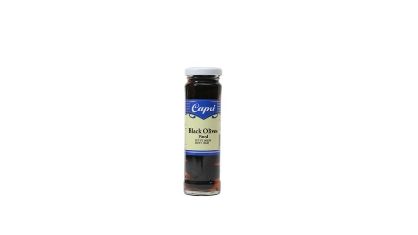 Capri Black Olives Pitted 140g