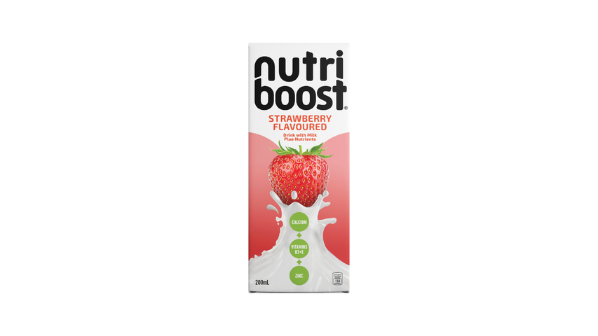 Nutriboost Strawberry Flavoured Drink with Milk 200ml