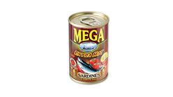 Mega Extra Hot Sardines In Tomato Sauce 155G