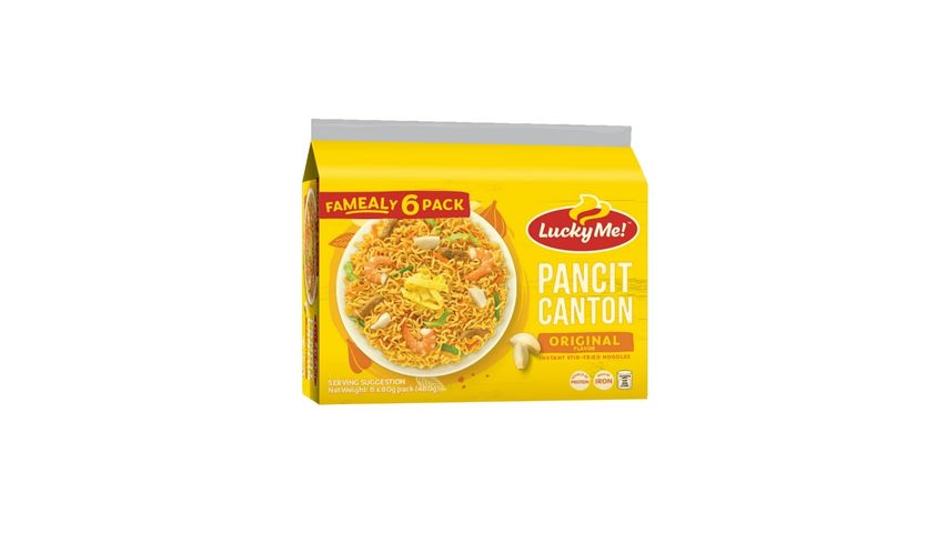 Lucky Me! Pancit Canton Instant Noodles Original Multipack 80g x 6
