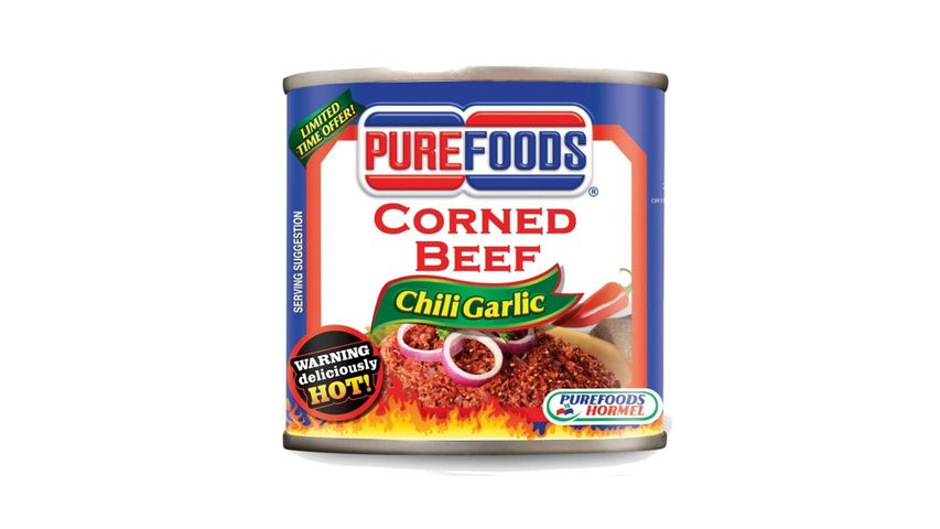 Purefoods Chili Garlic Corned Beef 210G