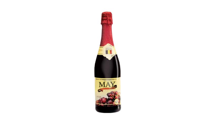 May 100% Sparkling Red Grape Juice 750mL