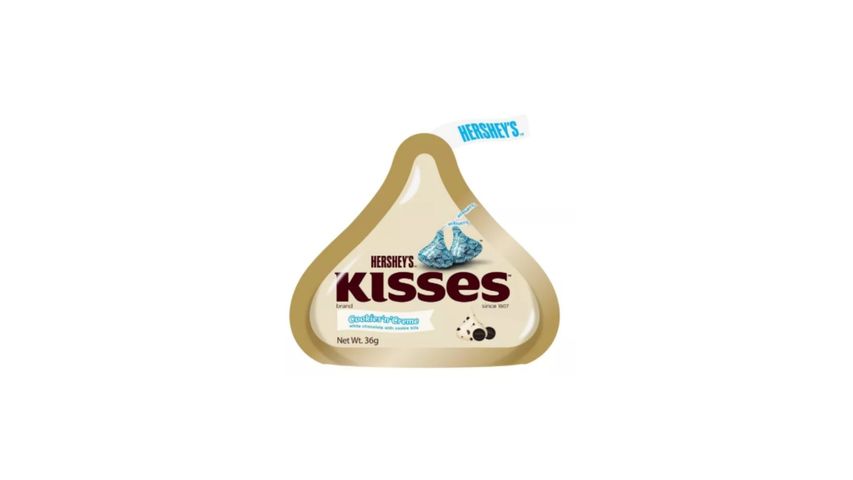Hershey's Kisses Cookies 'n' Creme White Chocolate with Cookie Bits 36g