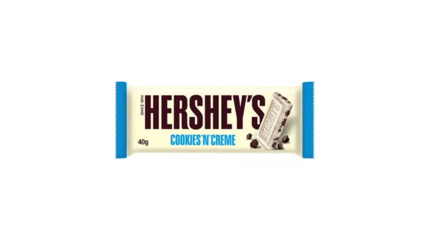 Hershey's Cookies 'n' Creme White Chocolate with Cookie Bits 40g