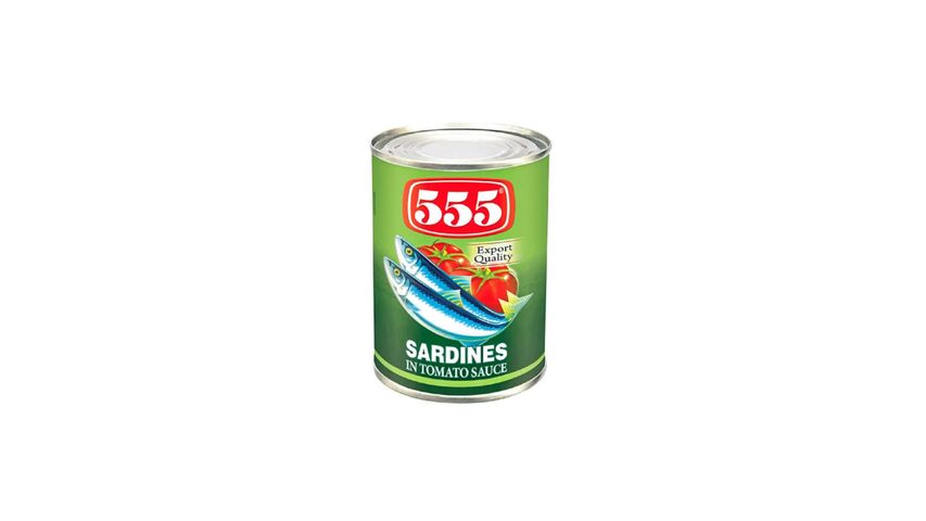 555 Sardines Tomato Sauce EOE 425G