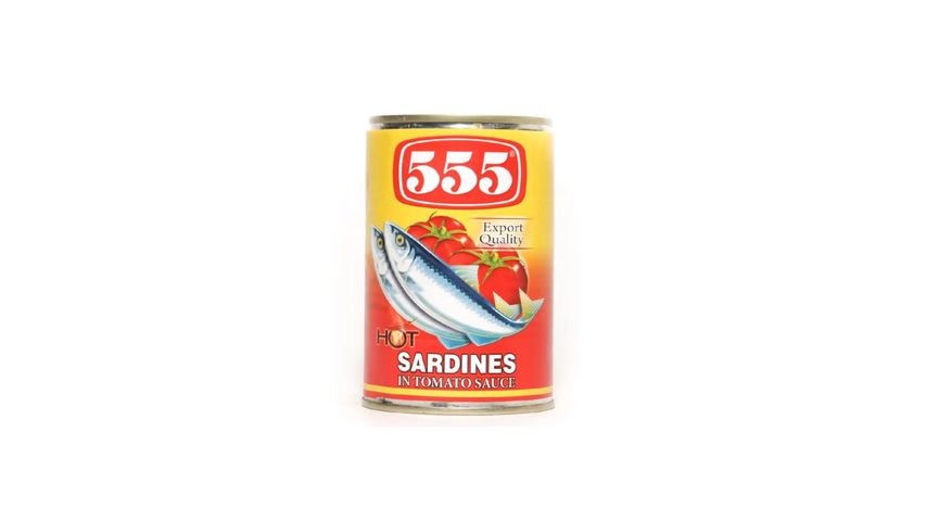 555 Sardines Tomato Sauce W/ Chili 425G