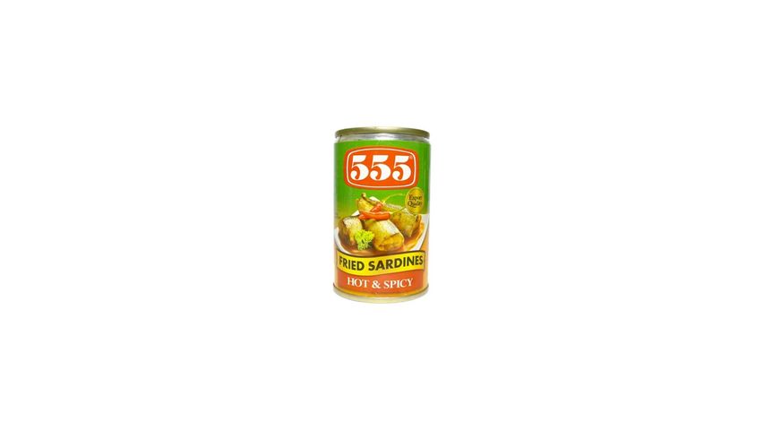 555 Fried Sardines Hot & Spicy 155G