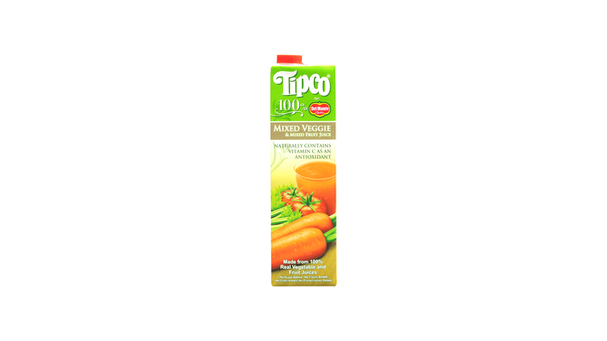 Tipco Pure Mixed Veggie and Mixed Fruit Juice 1L