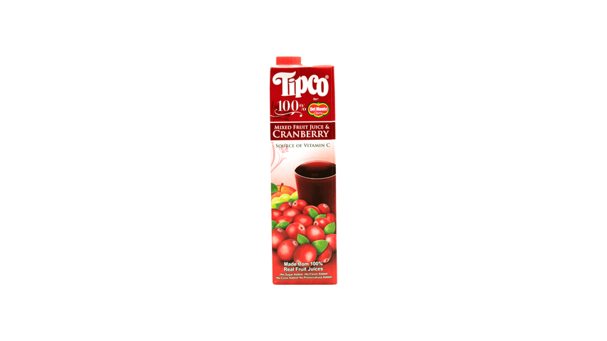 Tipco Pure Mixed Fruit Juice and Cranberry 1L