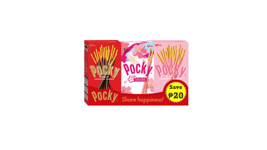 Pocky Assorted 3 for save P20