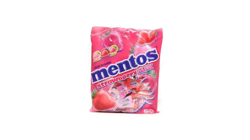 Mentos Strawberry Mix 135Gx50pcs