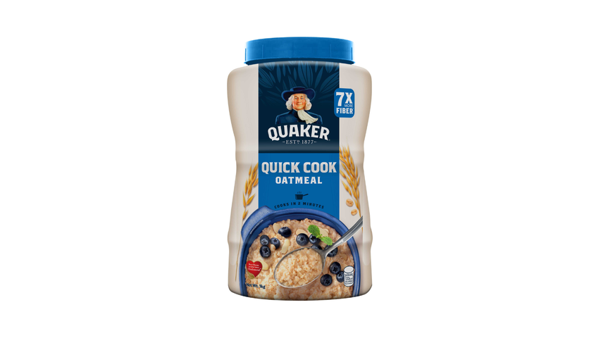 Quaker Quick Cook Oatmeal Jar 1kg
